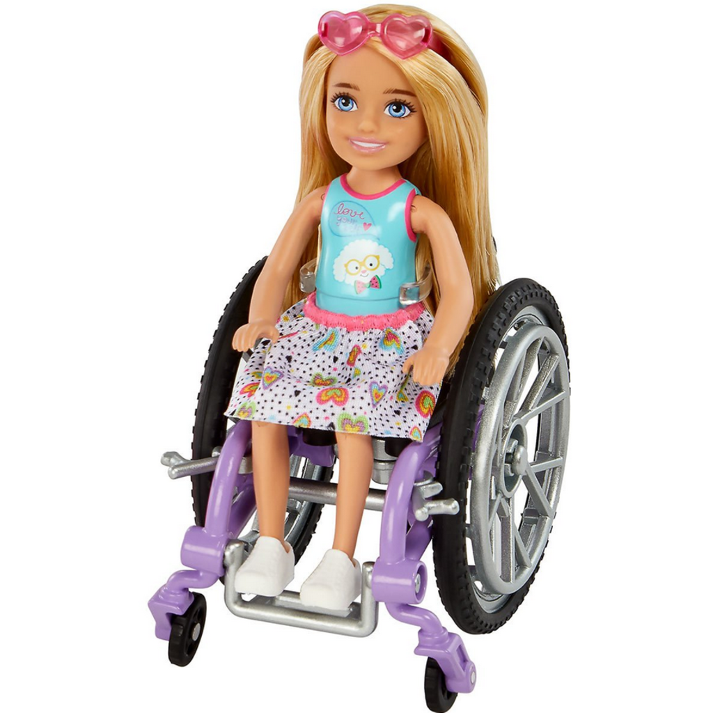 Travel Daisy (Barbie) head from her body to the wheelchair made to