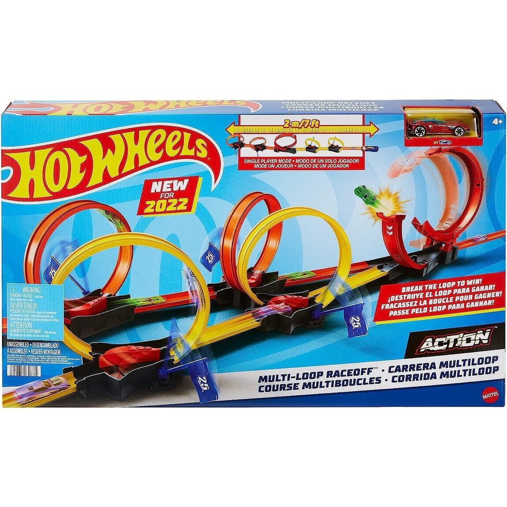 Hot Wheels Track Builder Triple Loop Stunt Loops in 2023