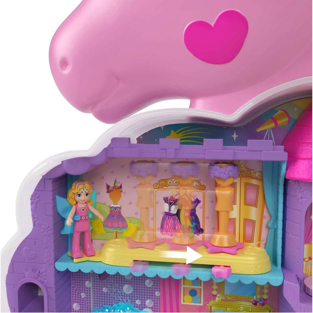 POLLY POCKET POLLY POCKET RAINBOW UNICORN SALON*