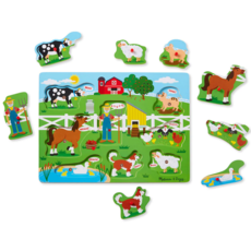 MELISSA AND DOUG SOUND PUZZLE OLD MACDONALDS FARM