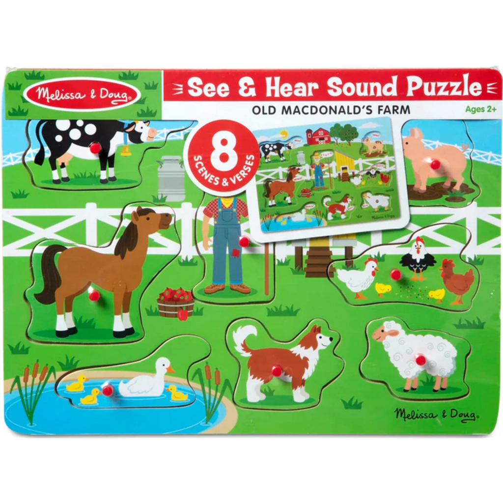 MELISSA AND DOUG SOUND PUZZLE OLD MACDONALDS FARM