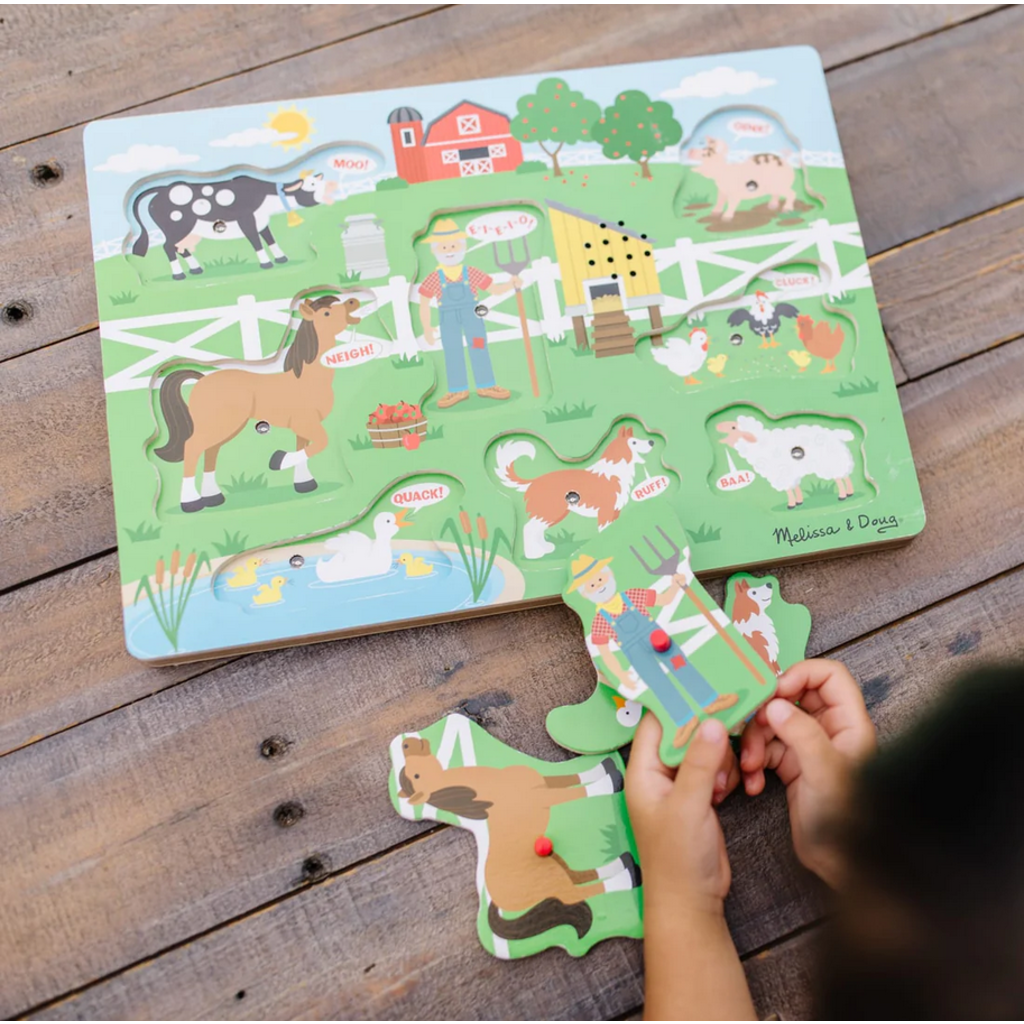 MELISSA AND DOUG SOUND PUZZLE OLD MACDONALDS FARM