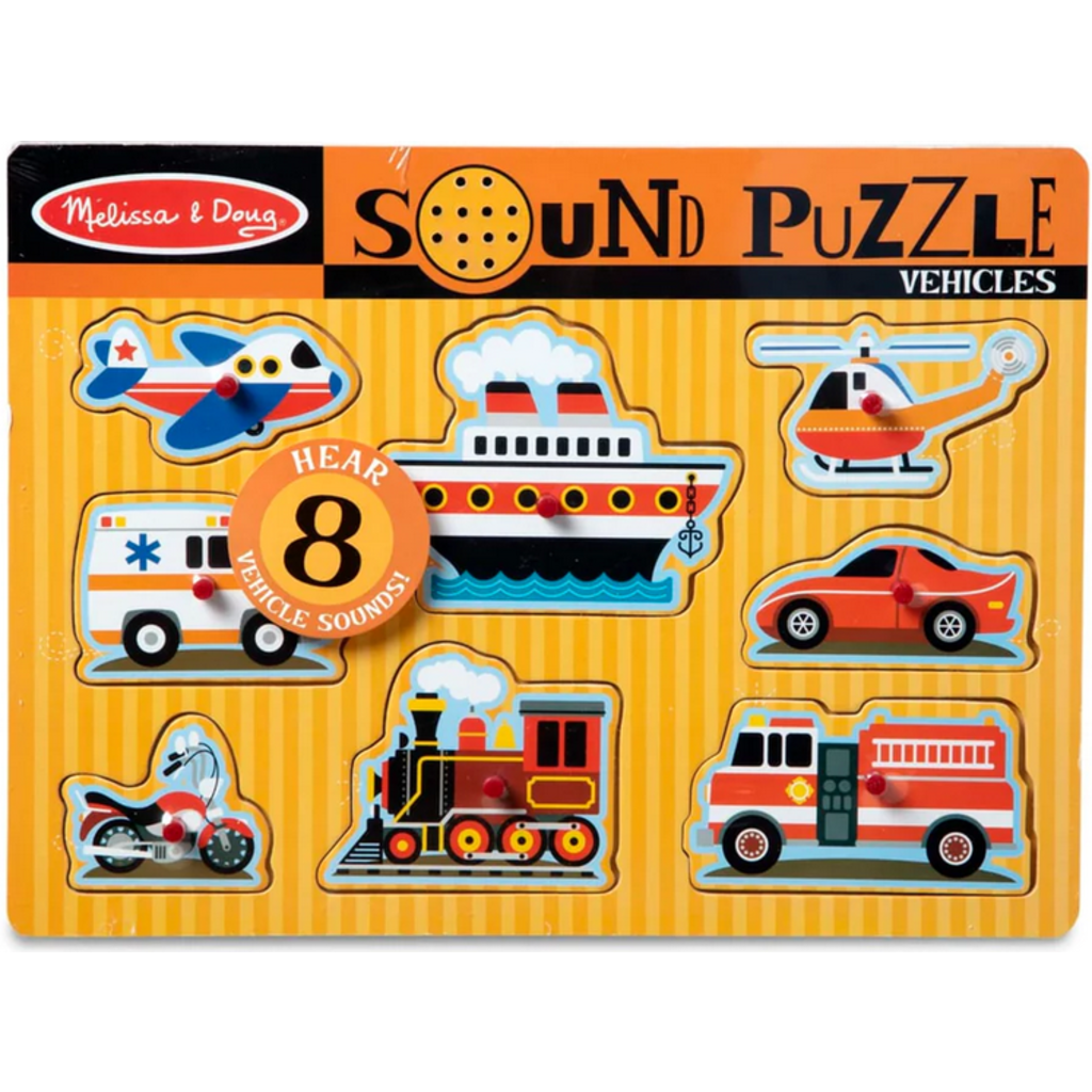 MELISSA AND DOUG SOUND PUZZLE VEHICLES