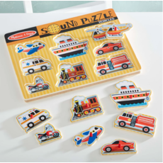 MELISSA AND DOUG SOUND PUZZLE VEHICLES