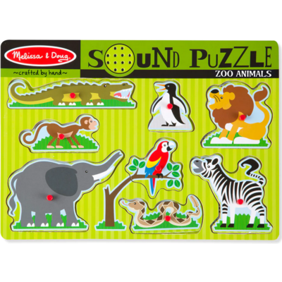 MELISSA AND DOUG SOUND PUZZLE ZOO ANIMALS