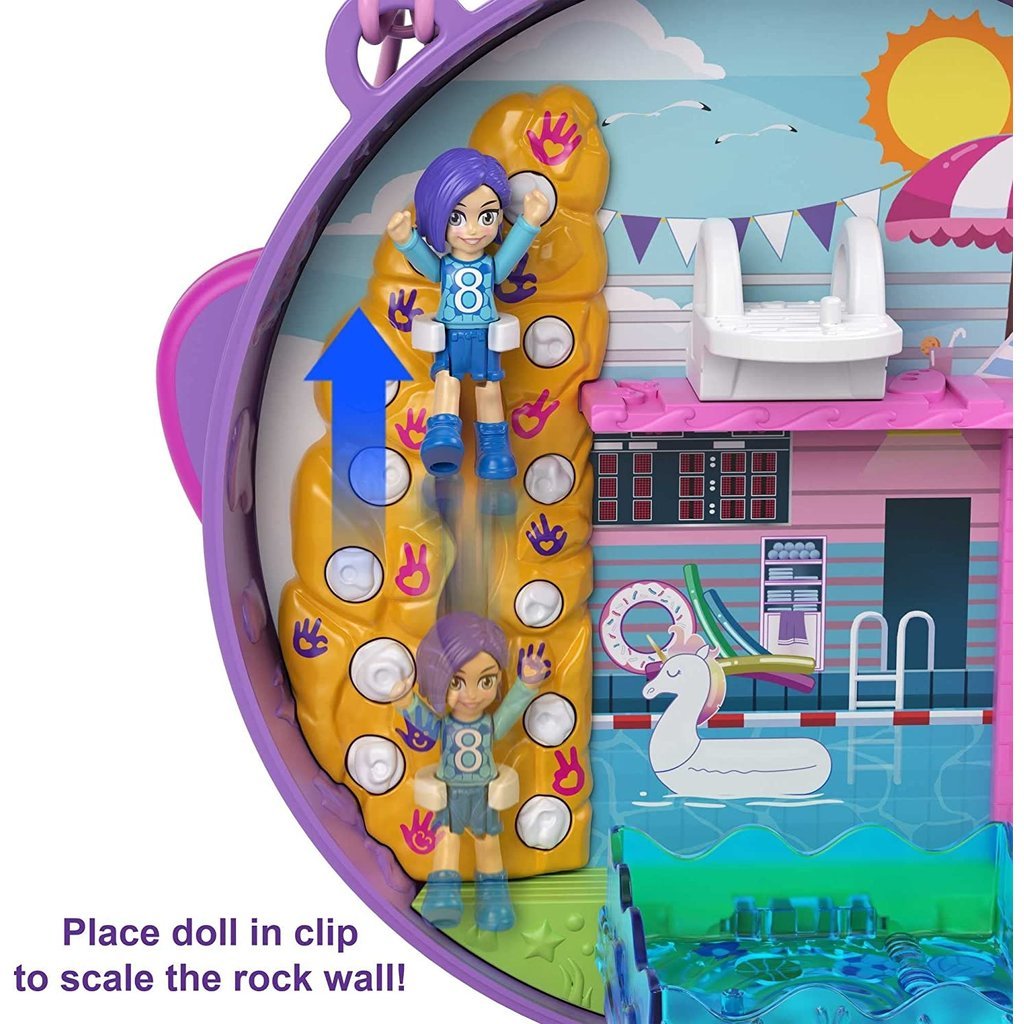 Polly Pocket Micro Llama Music Party Compact with Stage and Spinning Dance  Floor