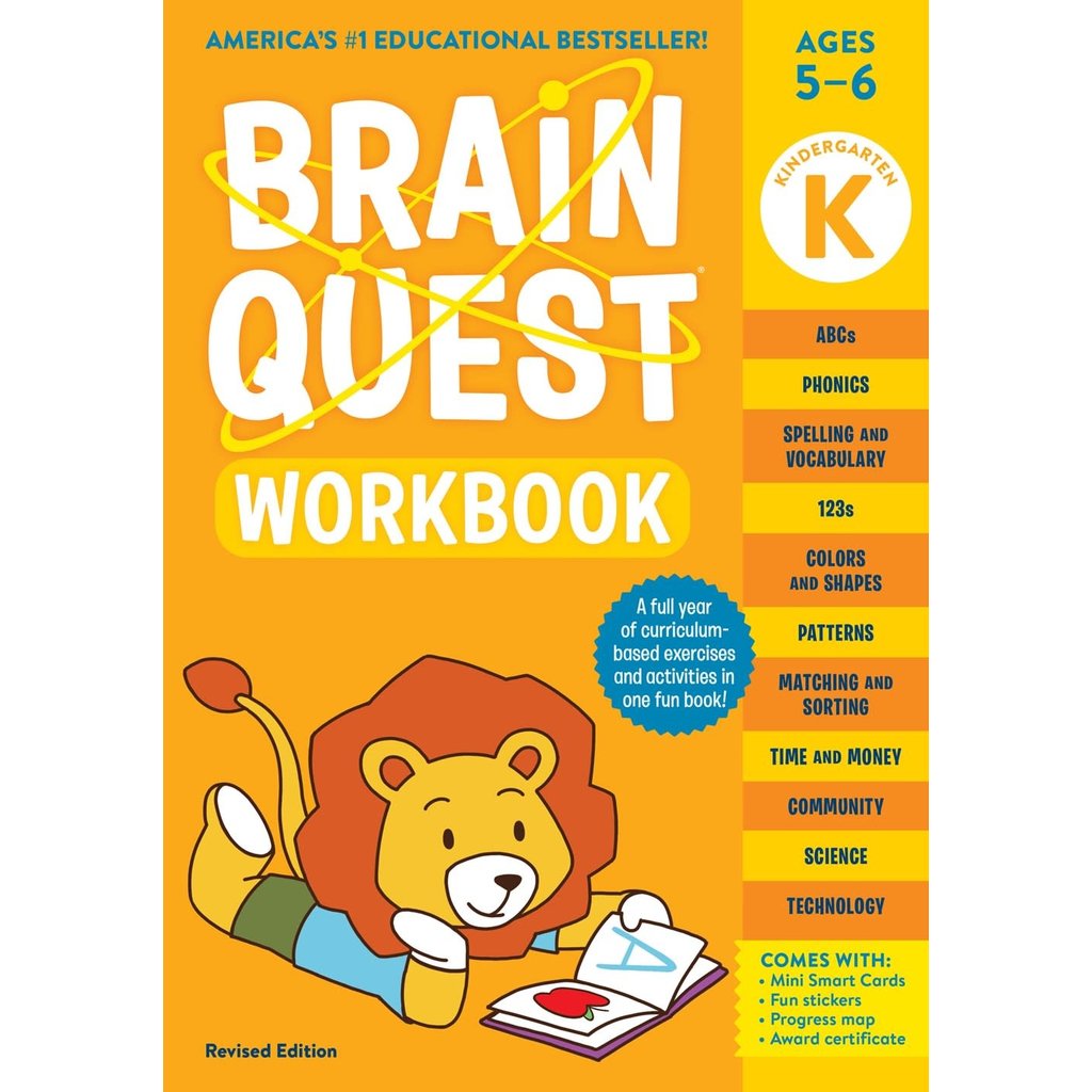 WORKMAN PUBLISHING BRAIN QUEST WORKBOOK KINDERGARTEN