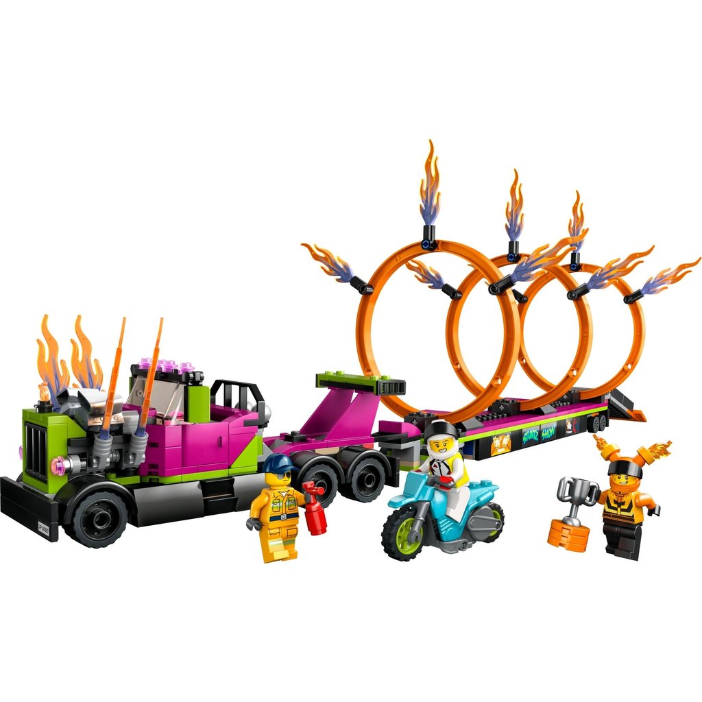 LEGO STUNT TRUCK & RING OF FIRE CHALLENGE*