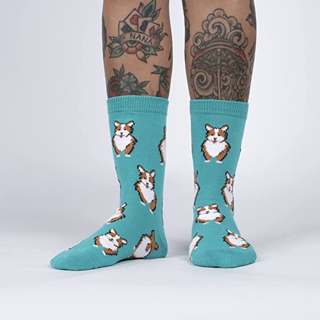 SOCK IT TO ME NOTHIN' BUTT CORGIS WOMEN CREW SOCKS