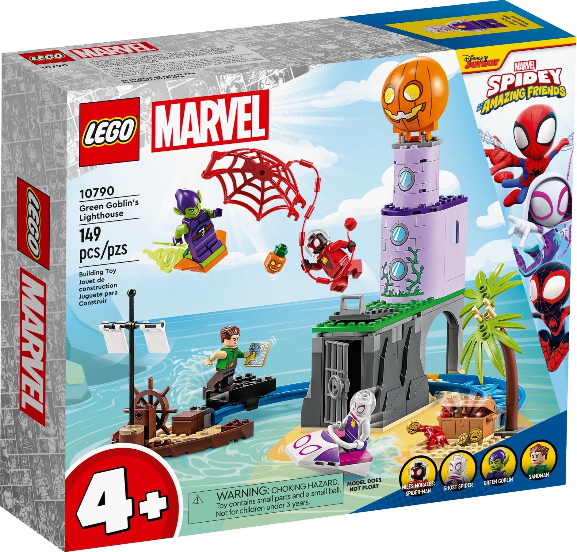 LEGO Marvel Spider-Man Webquarters Hangout 10784 Building Set - Spidey and  His Amazing Friends Series, Spider-Man, Miles Morales, and Green Goblin  Minifigures, Toys for Boys and Girls Ages 4+ 