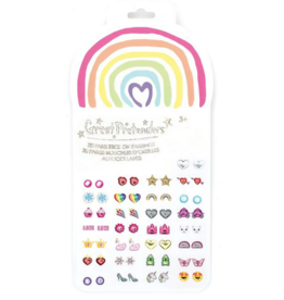 CREATIVE EDUCATION RAINBOW LOVE STICKER EARRINGS