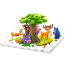 FAT BRAIN TOYS HEY CLAY FOREST ANIMALS