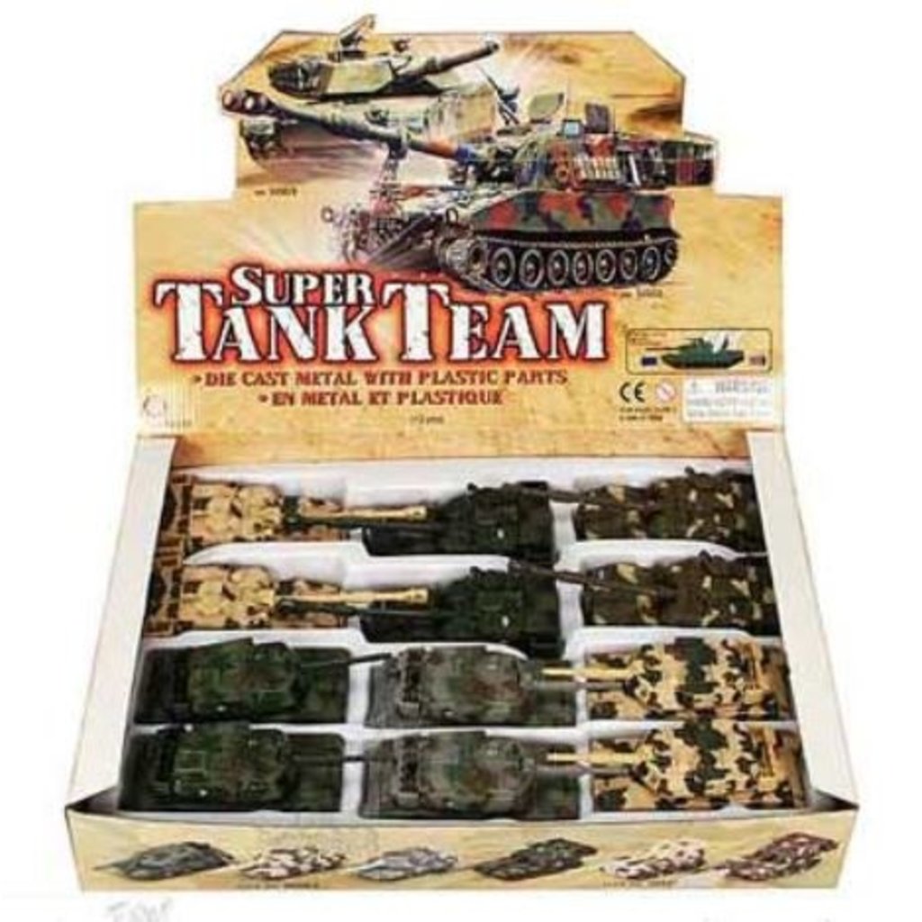 KINSMART DIECAST PULL BACK  ARMY TANK