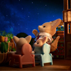 CALICO CRITTERS FENNEC FOX FAMILY CALICO CRITTERS
