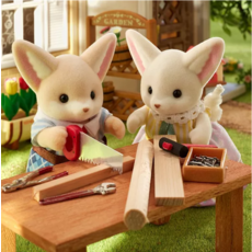 CALICO CRITTERS FENNEC FOX FAMILY CALICO CRITTERS