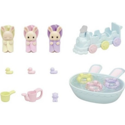 CALICO CRITTERS TRIPLETS BABY BATHTIME SET*