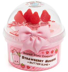 KAWAII SLIME COMPANY STRAWBERRY MOUSSE FLUFFY BUTTER SLIME