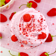 KAWAII SLIME COMPANY STRAWBERRY MOUSSE FLUFFY BUTTER SLIME