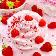 KAWAII SLIME COMPANY STRAWBERRY MOUSSE FLUFFY BUTTER SLIME