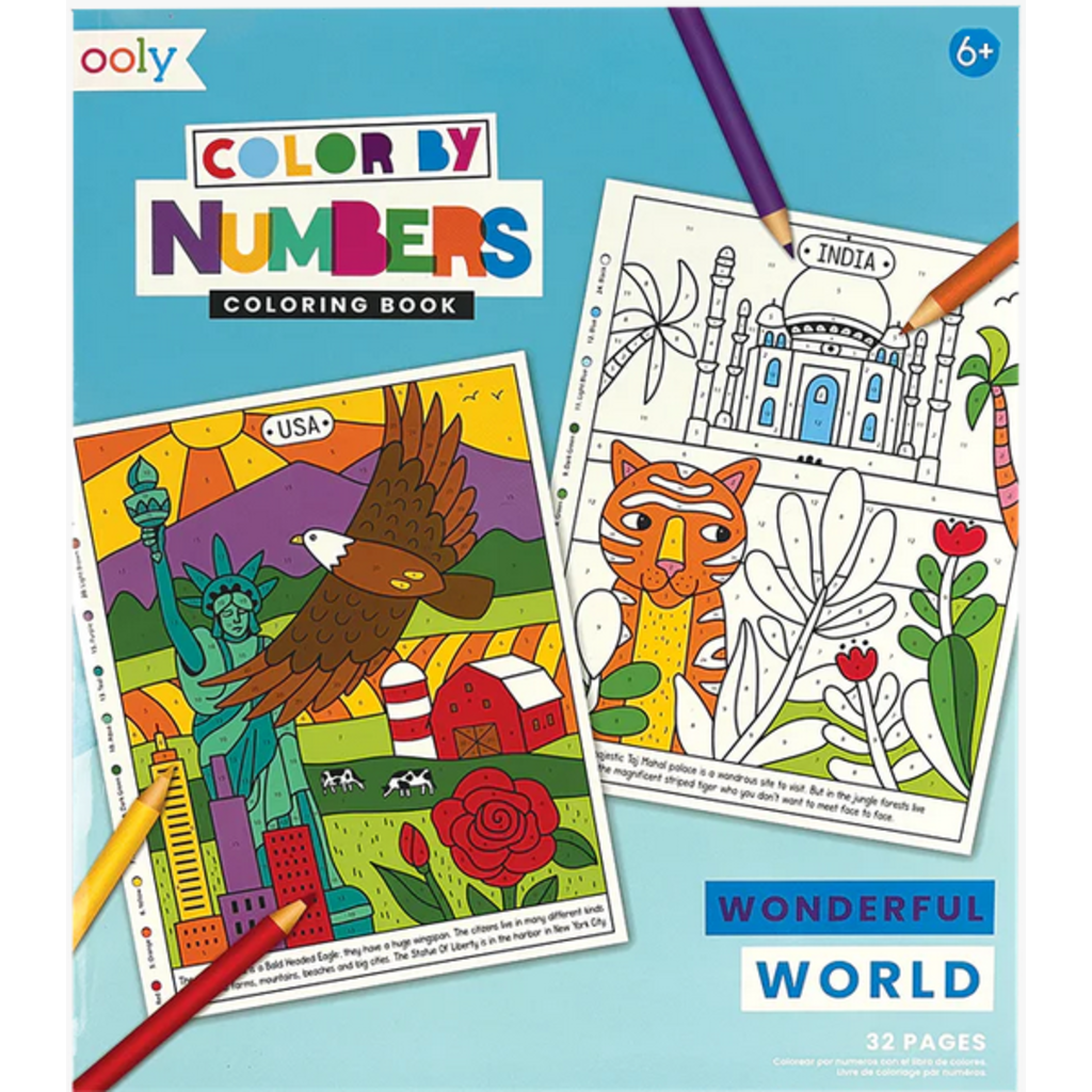 OOLY COLOR BY NUMBERS WONDERFUL WORLD*