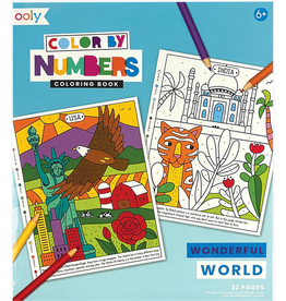 OOLY COLOR BY NUMBERS WONDERFUL WORLD