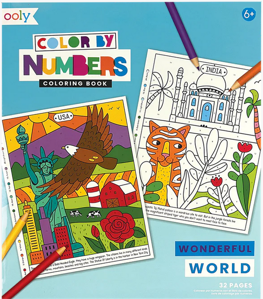 COLOR BY NUMBERS WONDERFUL WORLD