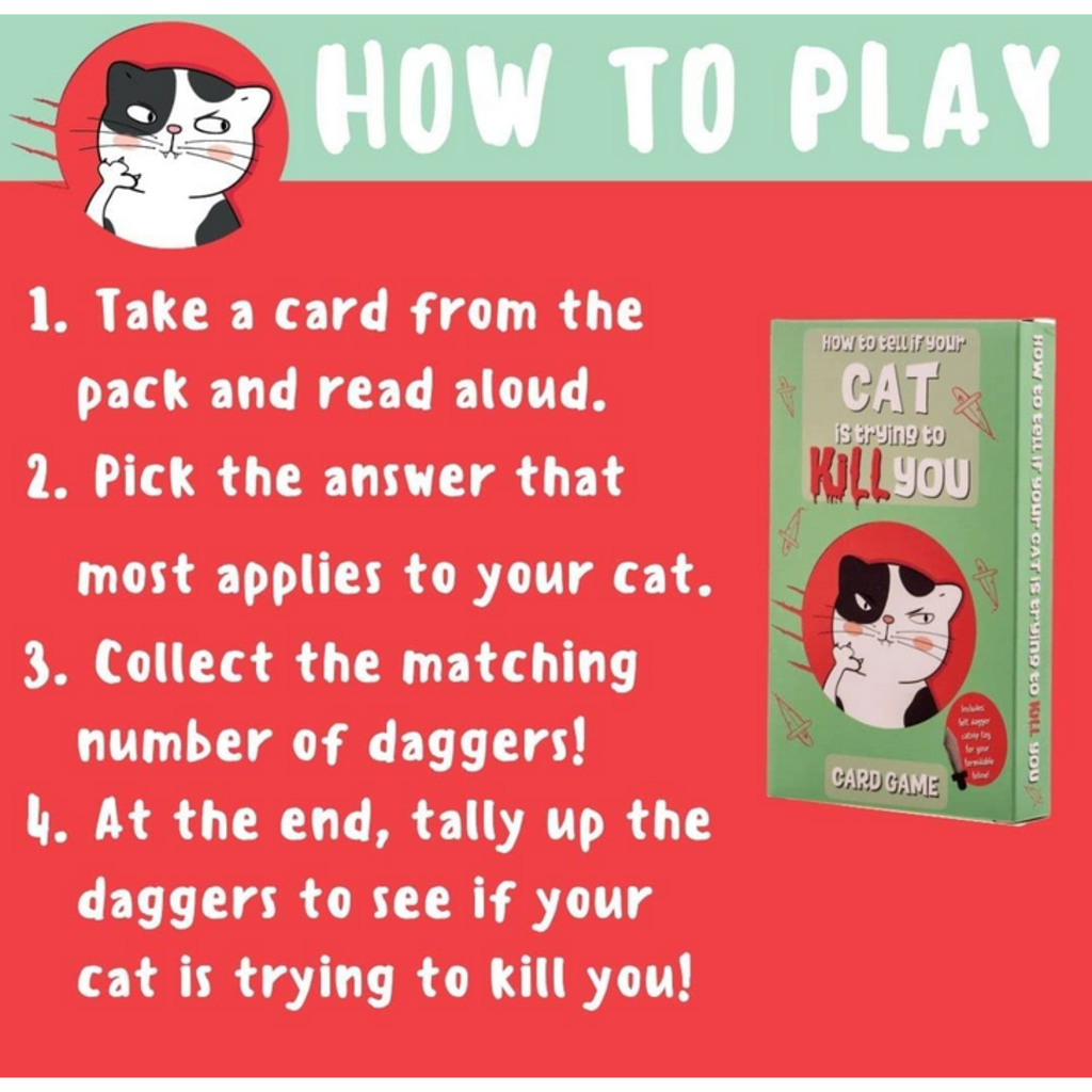 HOW TO TELL IF YOUR CAT IS TRYING TO KILL YOU GAME - THE TOY STORE