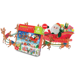 CROCODILE CREEK SANTA'S VISIT 100 PIECE PUZZLE