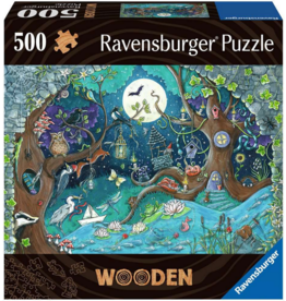 RAVENSBURGER USA FANTASY FOREST WOODEN 500 PC PUZZLE*