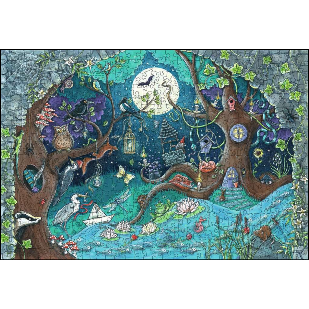 RAVENSBURGER USA FANTASY FOREST WOODEN 500 PC PUZZLE*