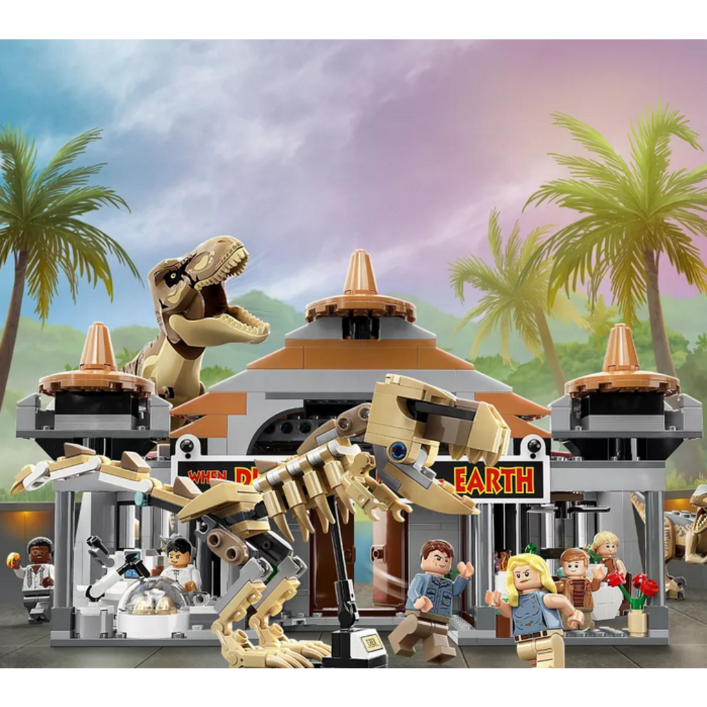 LEGO VISITOR CENTER T. REX & RAPTOR ATTACK*