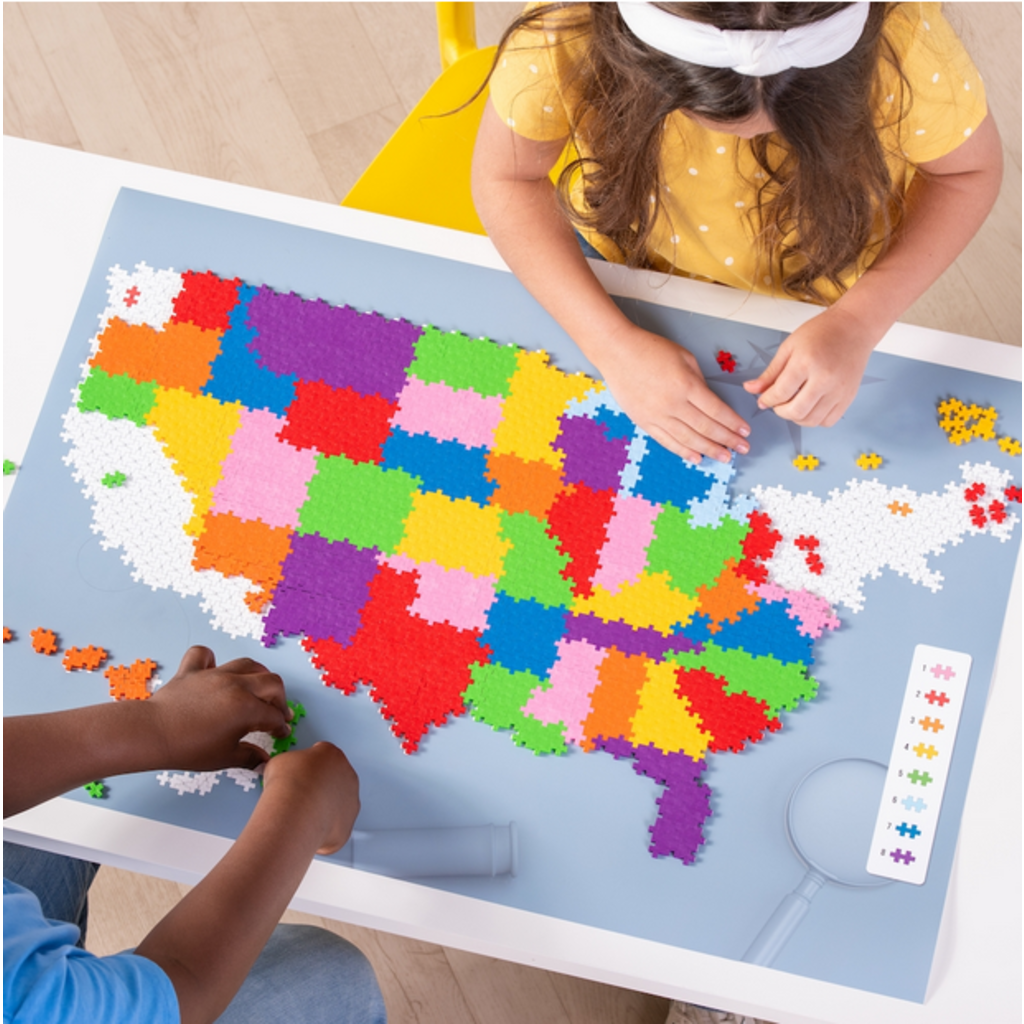 PLUS PLUS USA PUZZLE BY NUMBER MAP OF THE UNITED STATES