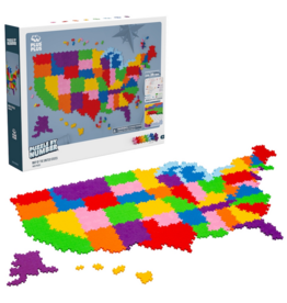 PLUS PLUS USA PUZZLE BY NUMBER MAP OF THE UNITED STATES
