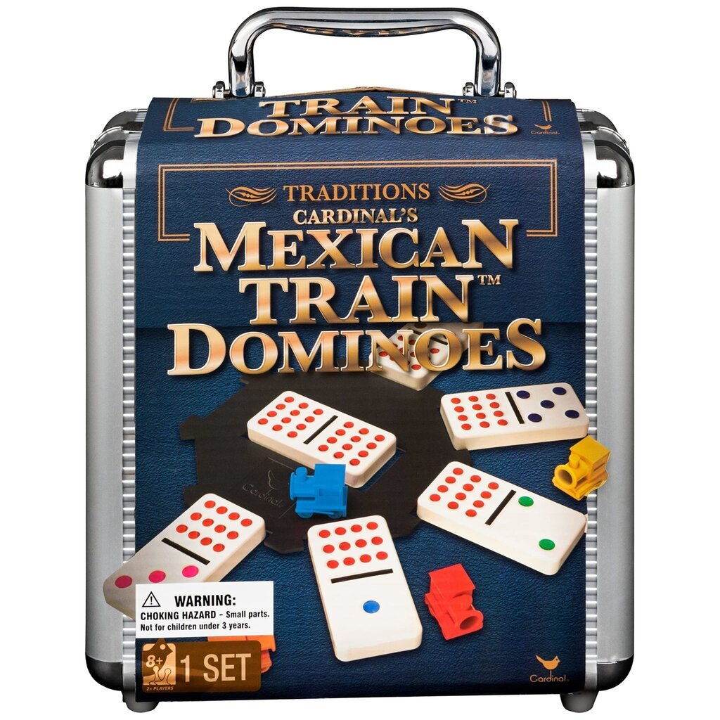 SPINMASTER MEXICAN TRAIN DOMINOES TIN CASE