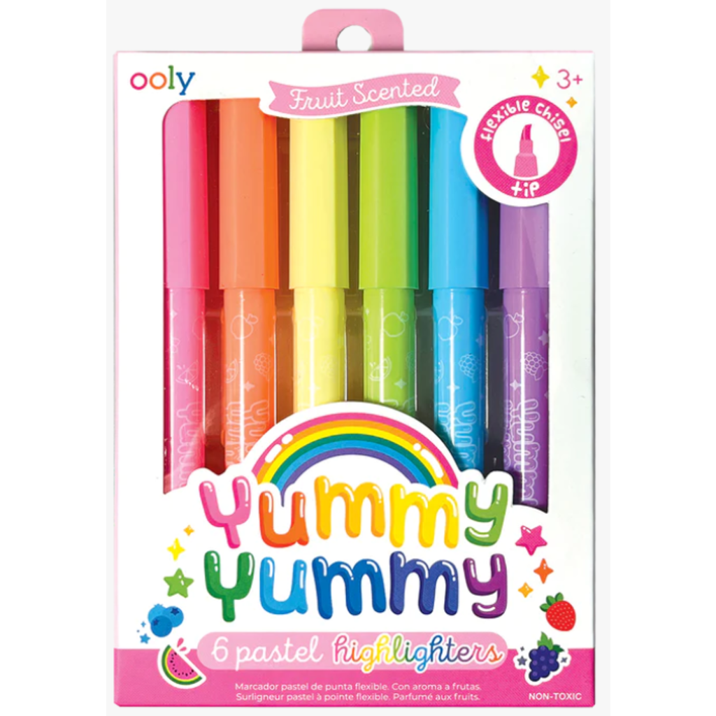 Yummy Yummy Rainbow Fruit Scented Glitter Pen Set