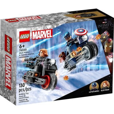 LEGO BLACK WIDOW & CAPTAIN AMERICA MOTORCYCLES