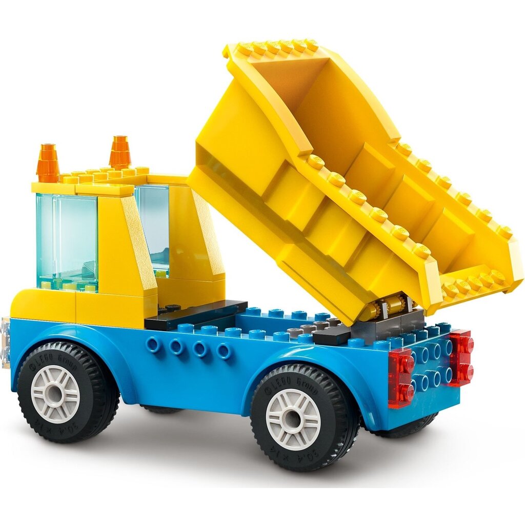 Construction Trucks & Wrecking Ball Crane Toys