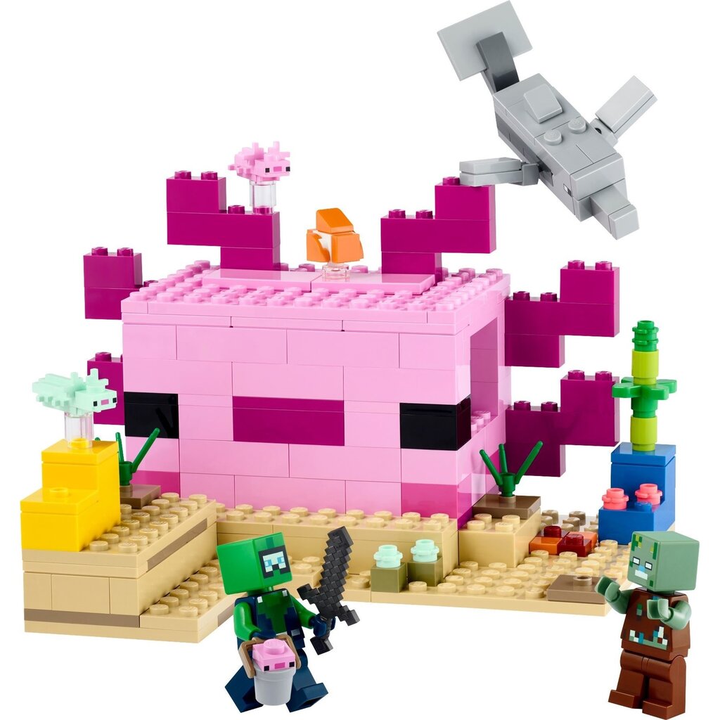 LEGO THE AXOLOTL HOUSE MINECRAFT
