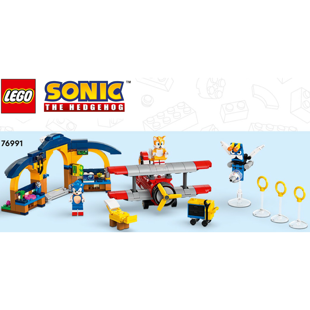  LEGO Sonic The Hedgehog Tails' Workshop and Tornado Plane 76991  Building Toy Set, Airplane Toy with 4 Sonic Figures and Accessories for  Creative Role Play, Gift for 6 Year Olds who