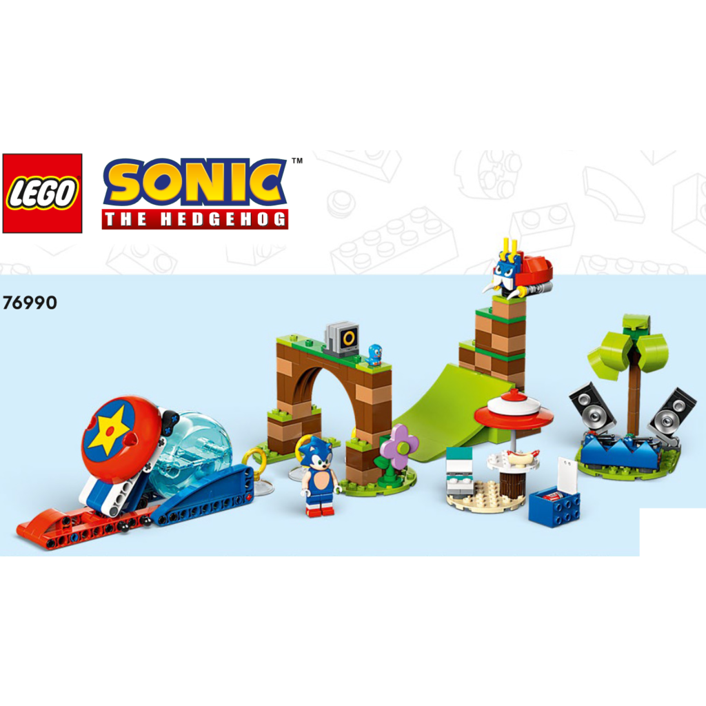 LEGO Sonic the Hedgehog Sonic’s Speed Sphere Challenge 76990 Building Toy  Set, Sonic Playset with Speed Sphere Launcher and 3 Sonic Figures, Fun