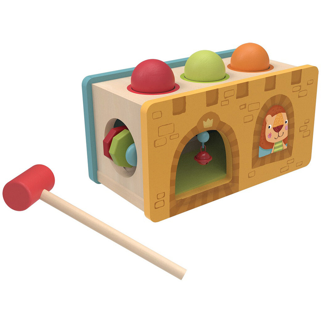 BABABOO AND FRIENDS LITTLE CASTLE POUND AND ROLL TOY