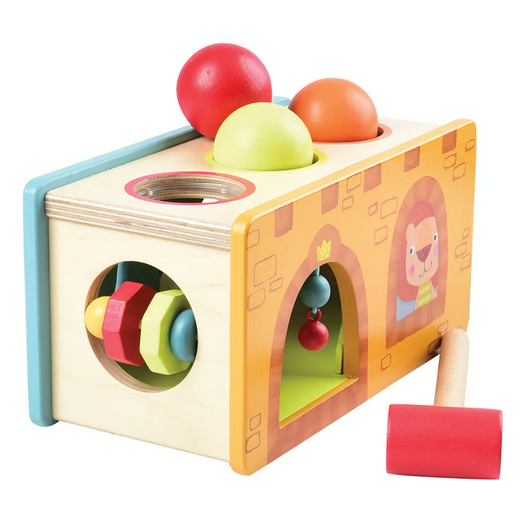 BABABOO AND FRIENDS LITTLE CASTLE POUND AND ROLL TOY