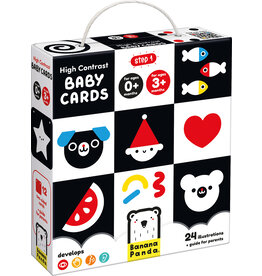 BANANA PANDA HIGH CONTRAST BABY CARDS