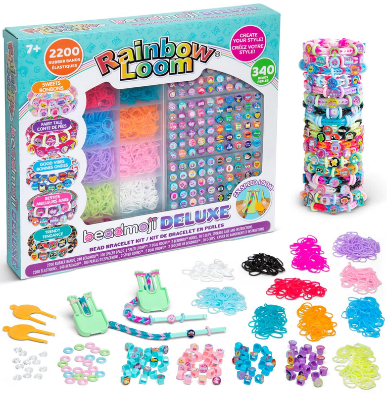 FUNZBO Rubber Band Bracelet Kit - Loom Bracelet Making Kit, Rubber Bands  for Bracelets, Loom Bands Kit, Arts and Crafts Supplies, Crafts for Kids  Age 4-8, Crafts for Girls Ages 6-8, 8-12 :