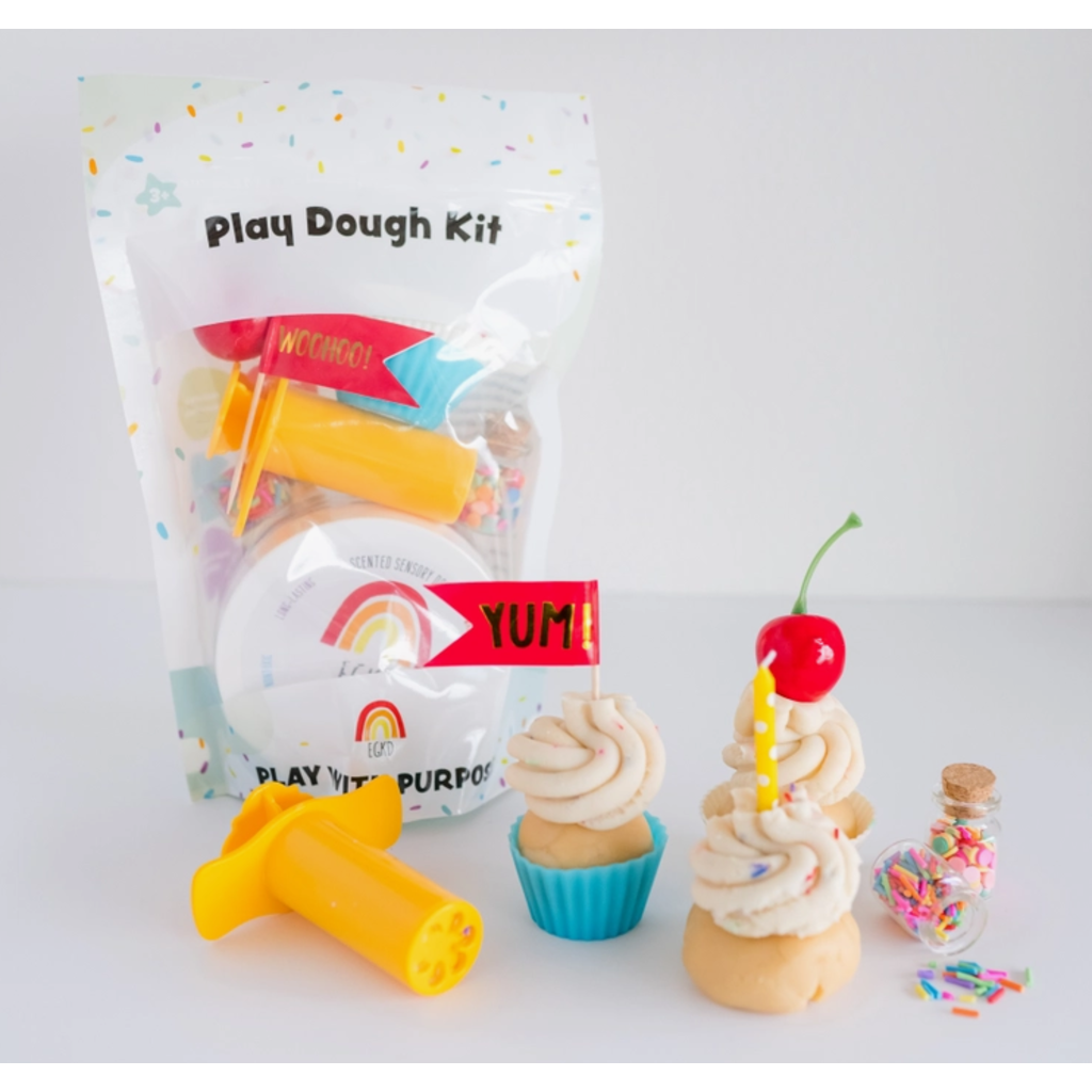 EARTH GROWN KIDDOUGHS CUPCAKE SENSORY PLAY DOUGH KIT**