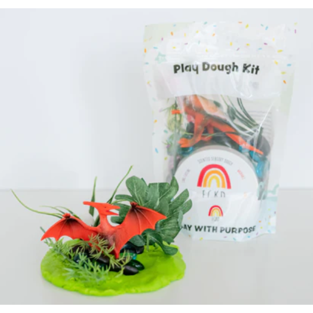 EARTH GROWN KIDDOUGHS DINO JUNGLE BAG PLAY KIT**