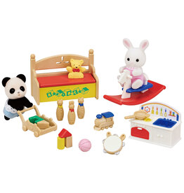 CALICO CRITTERS BABY'S TOY BOX SNOW RABBIT & PANDA*