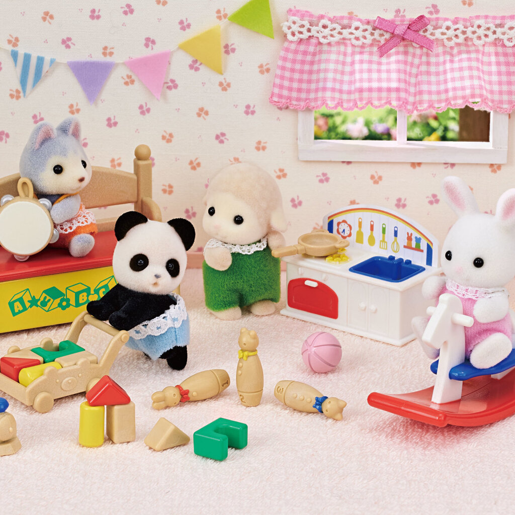 CALICO CRITTERS BABY'S TOY BOX SNOW RABBIT & PANDA CALICO CRITTERS*