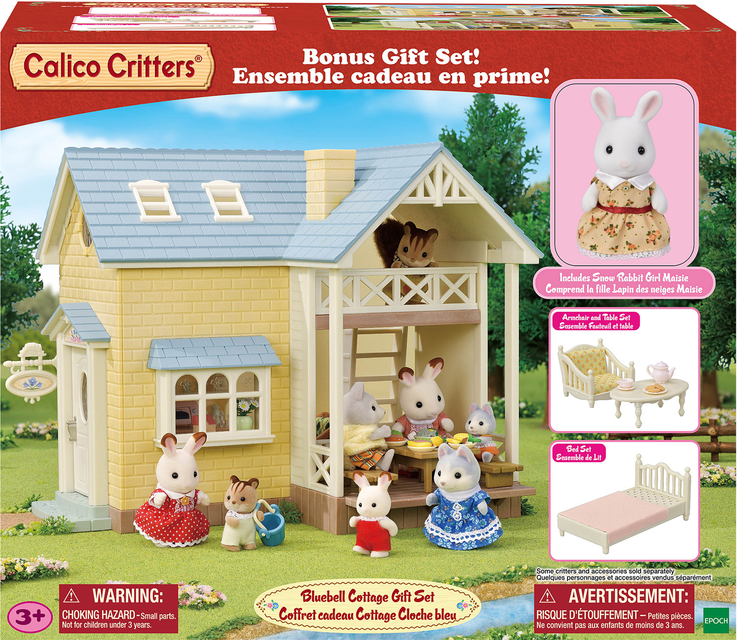 Calico Critters Bakery Shop Starter Set, Dollhouse Playset with Furniture  and Accessories by Epoch Everlasting Play
