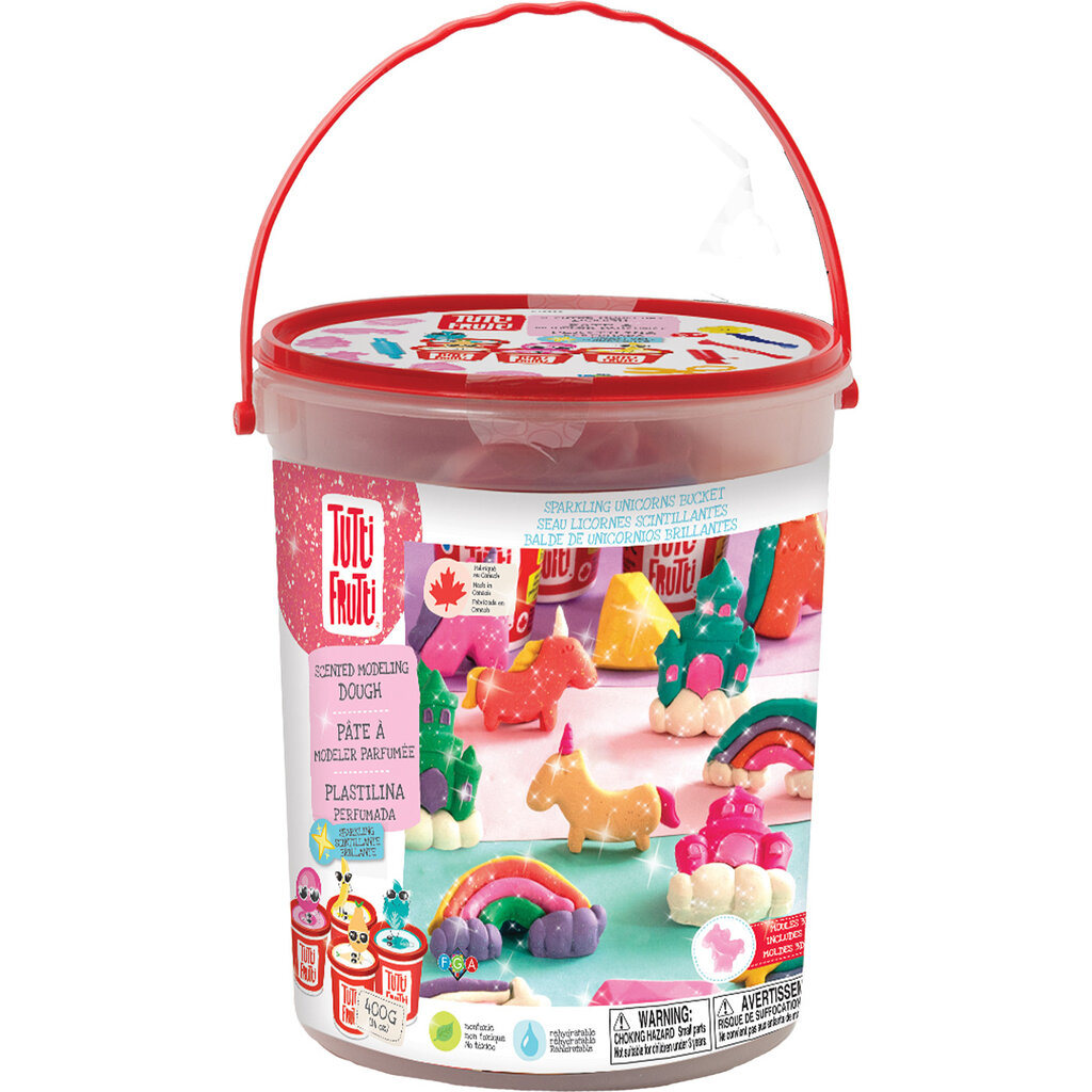 TUTTI FRUTTI DOUGH SPARKLING UNICORNS BUCKET - THE TOY STORE